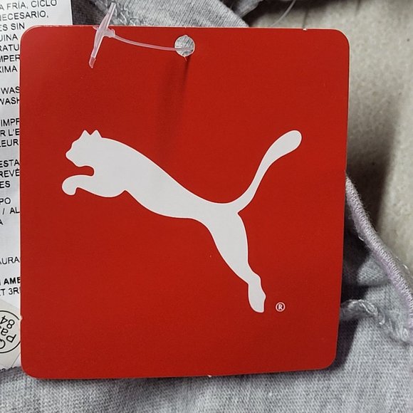 NWT Puma‎ Girls Grey Short Cap Sleeve Crew Neck Graphic Print T Shirt Size 6 Top - Picture 8 of 12